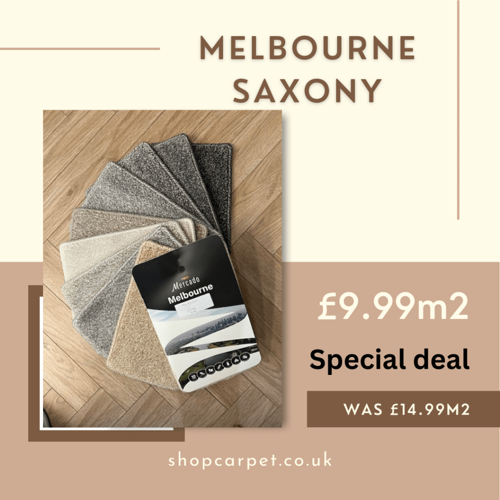 Melbourne Budget Saxony Carpet at The Carpet Shop North Shields
